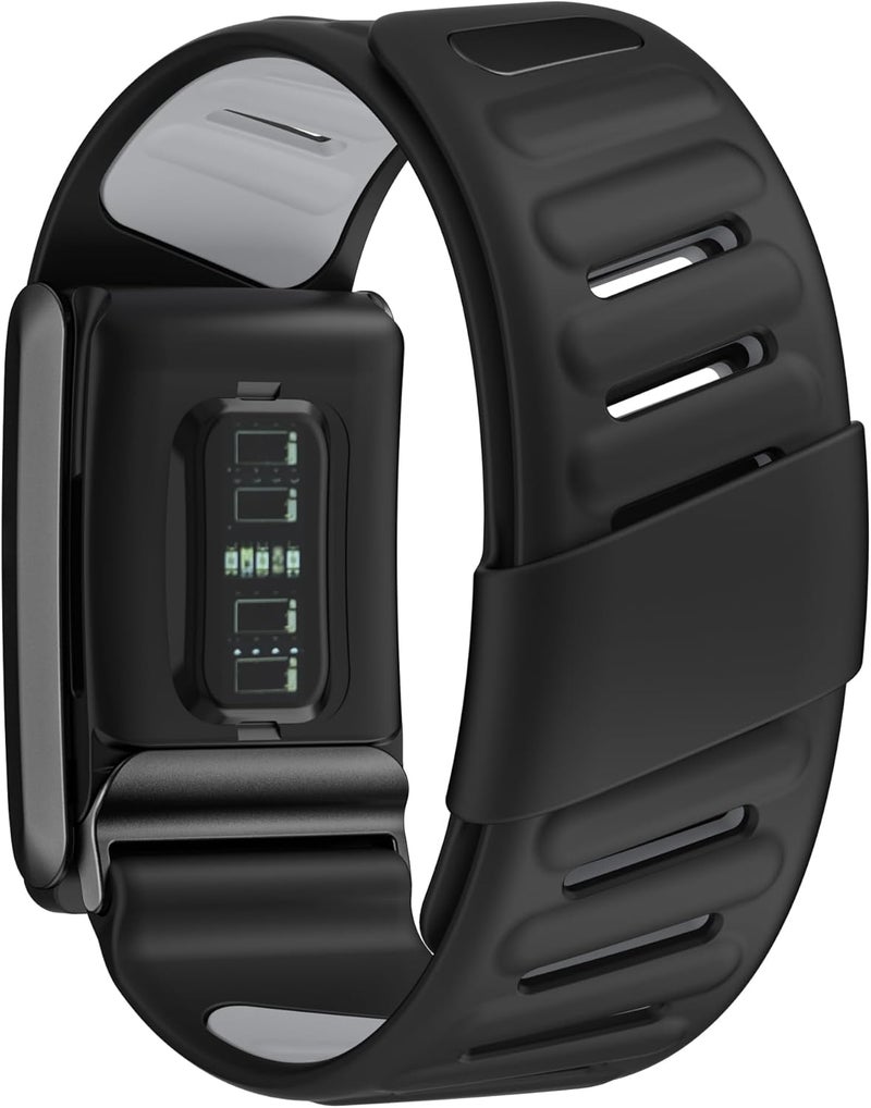 Dado Comfort Durable Silicone Wristband Compatible with WHOOP 4.0 Band, Soft Silicone Sports Loop Strap for Men & Women, with U Shapped Connector - Image 2